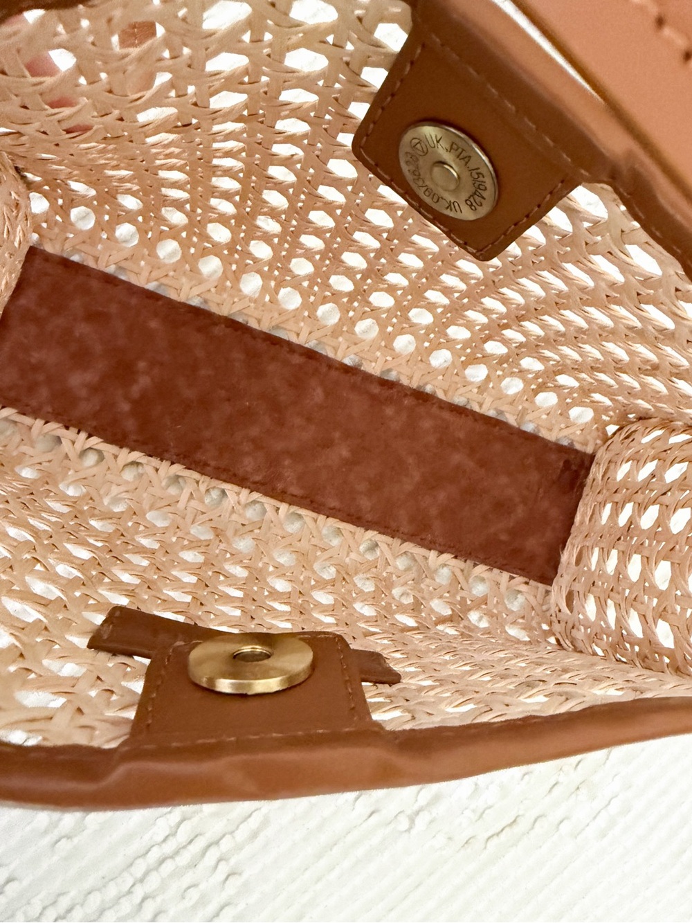 Bembien Eliza Rattan Shoulder Bag Anthropologie Woven Wicker Leather - Picture 5 of 7